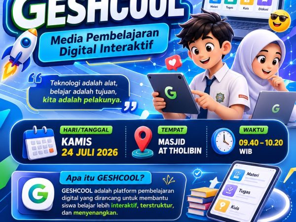 Mengenal Geschool, Murid Kelas 7 Ikuti Sosialisasi LMS Resmi Sekolah di Masjid At-Tolibin DEGA